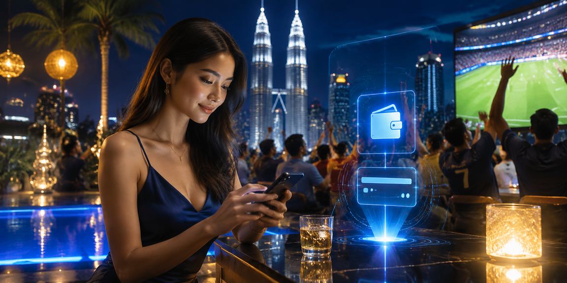 Player using mb8 on a smartphone in Kuala Lumpur